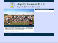 blaskapelle-arget.de Webseite Vorschau