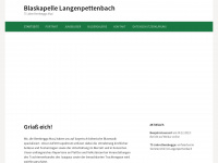 blaskapelle-langenpettenbach.de Webseite Vorschau