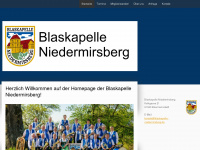 blaskapelle-niedermirsberg.de Webseite Vorschau