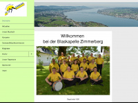 blaskapelle-zimmerberg.ch Webseite Vorschau