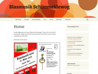 blasmusik-schimmeldewog.de Webseite Vorschau