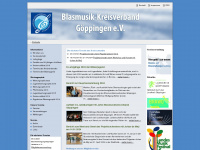 blasmusikkreisverband-goeppingen.de Webseite Vorschau