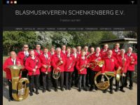 blasmusikverein-schenkenberg.de Webseite Vorschau