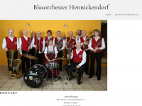 blasorchester-hennickendorf.de Webseite Vorschau