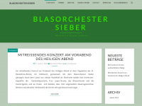 blasorchester-sieber.de Webseite Vorschau