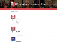 blasorchesterwinterthur.ch Webseite Vorschau