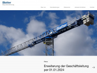 blatter-bau.ch Webseite Vorschau