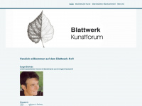 blattwerk-kunstforum.de Webseite Vorschau