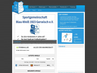 blau-weiss-gerwisch.de Webseite Vorschau