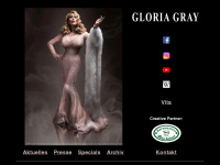 gloriagray.com Webseite Vorschau