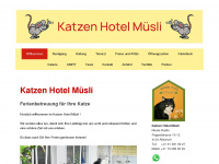 katzen-hotel.ch Webseite Vorschau