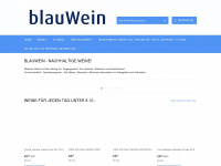 blauwein.de Webseite Vorschau