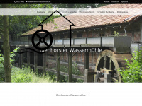 blenhorster-wassermuehle.de Webseite Vorschau