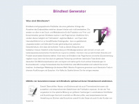 blindtext-generator.de Webseite Vorschau