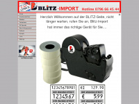 blitz-import.ch Webseite Vorschau