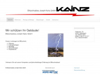 blitzschutzbau-kainz.de Webseite Vorschau
