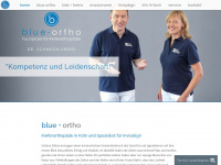 blue-ortho.de Webseite Vorschau
