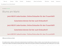 blume-am-markt.de Webseite Vorschau