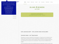 blume-beiwerk.de Webseite Vorschau