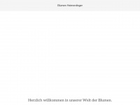 blumen-heimerdinger.de Webseite Vorschau