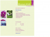 blumen-kick.de Webseite Vorschau