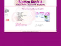blumen-kosfeld.de Webseite Vorschau