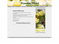 blumen-maas.de Webseite Vorschau