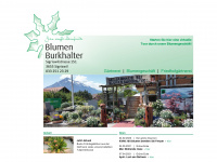 blumenburkhalter.ch Webseite Vorschau