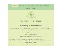 blumenchristina.ch Webseite Vorschau