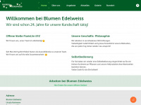 blumenedelweiss.ch Webseite Vorschau