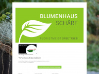 blumenhaus-schärf.de Webseite Vorschau