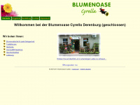 blumenoase-cyrella.de Webseite Vorschau