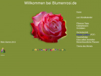 blumenrosi.de Webseite Vorschau