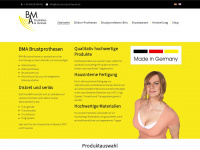 bma-brustprothesen.de Webseite Vorschau