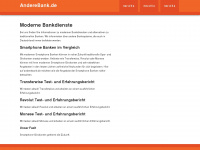 anderebank.de Webseite Vorschau