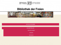 bibliothekderfreien.de Webseite Vorschau