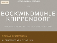 bockwindmuehle-krippendorf.de Webseite Vorschau