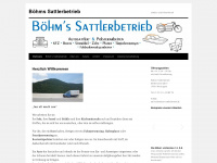 boehms-sattlerbetrieb.de Webseite Vorschau