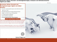 boersengefluester.ch Webseite Vorschau