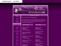bonuswizzard.de Webseite Vorschau
