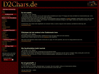 d2chars.de Webseite Vorschau