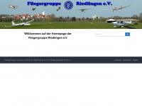fliegergruppe-riedlingen.de Webseite Vorschau