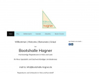 bootshalle-hagner.de Webseite Vorschau