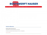 bootswerft-hauser.ch Webseite Vorschau
