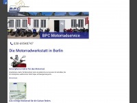 bpc-motorradservice.de Webseite Vorschau