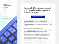 spanisch-uebersetzungsdienst.de Webseite Vorschau