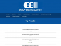 braun-etikettiersysteme.com Webseite Vorschau