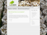 brennholz-huefner.de Webseite Vorschau