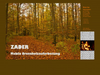 brennholz-zader.de Webseite Vorschau