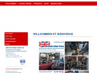 britishintercars.ch Webseite Vorschau